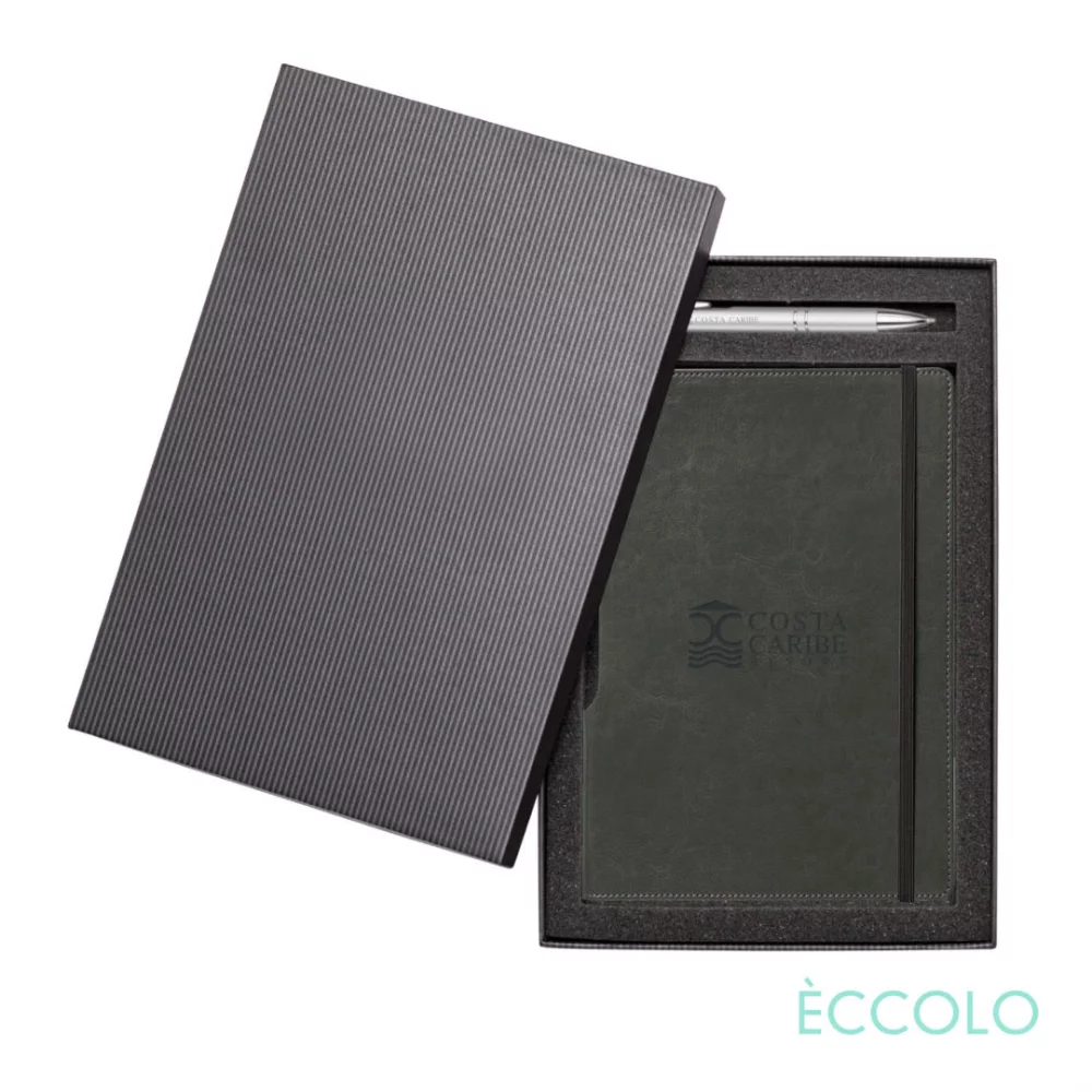 Eccolo® Rhythm Journal/Clicker Pen Gift Set - (M) Gray