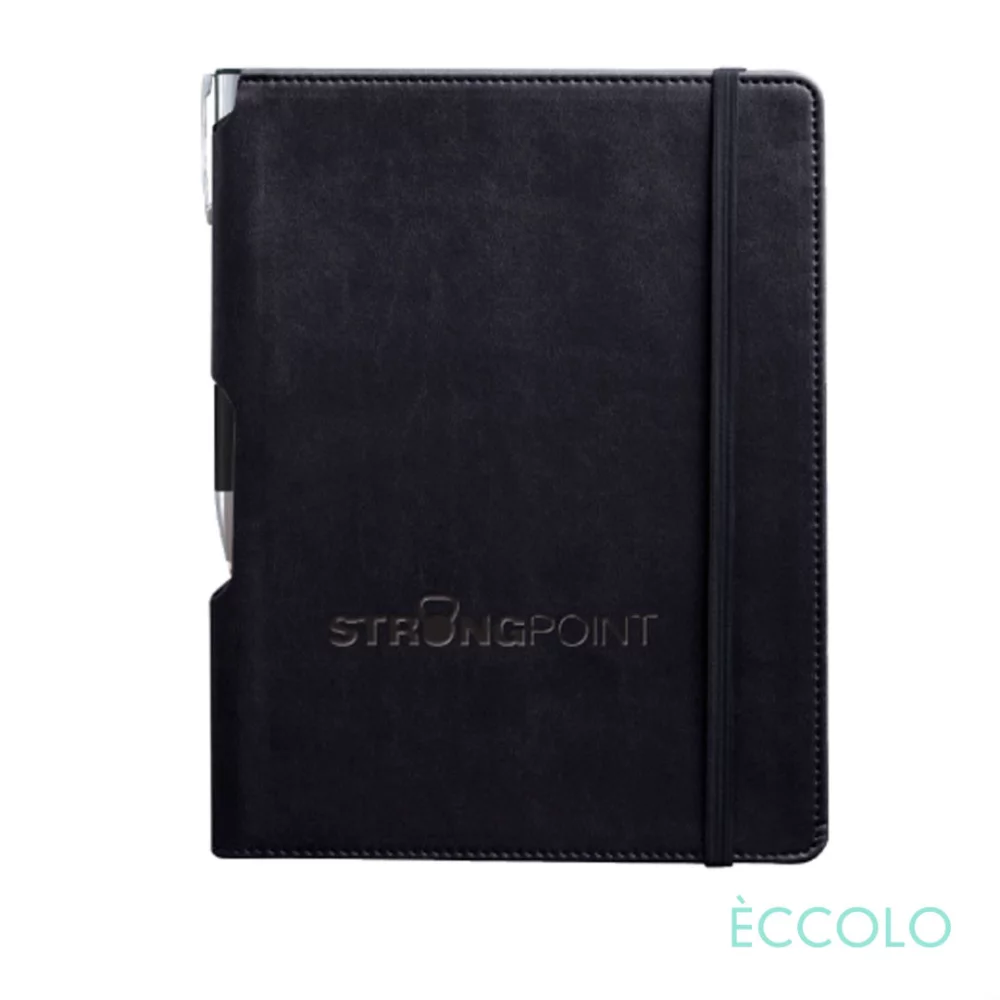 Eccolo® Tempo Journal/Clicker Pen - (M) Black