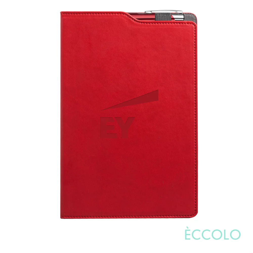 Journal Eccolo® Soca/Stylo à bille - (M) Rouge