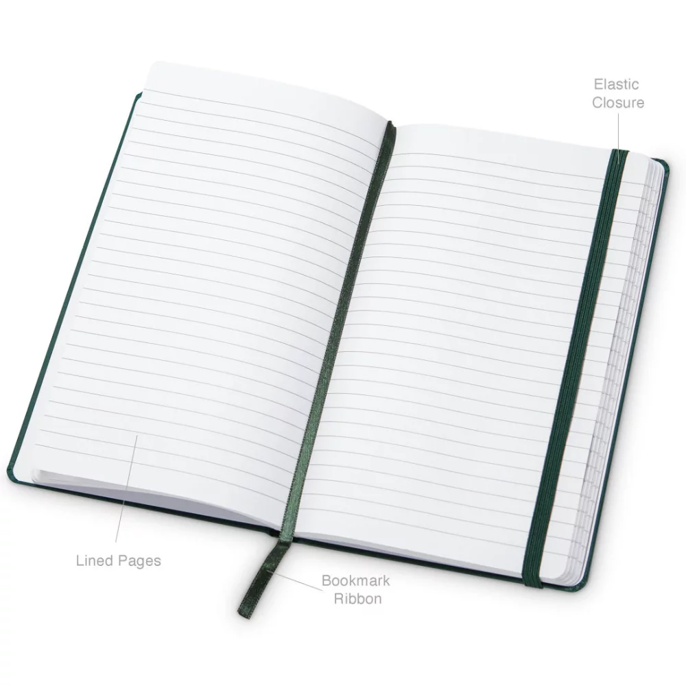 Journal Techno Eccolo® - (M) 5½"x8¼" Noir (Grille pointillée)