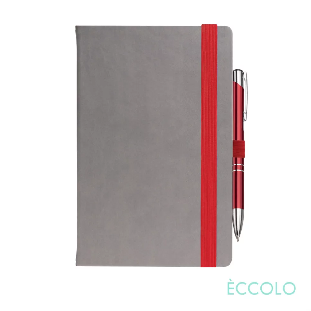 Journal Eccolo® Salsa/Stylo Clicker - (M) Rouge