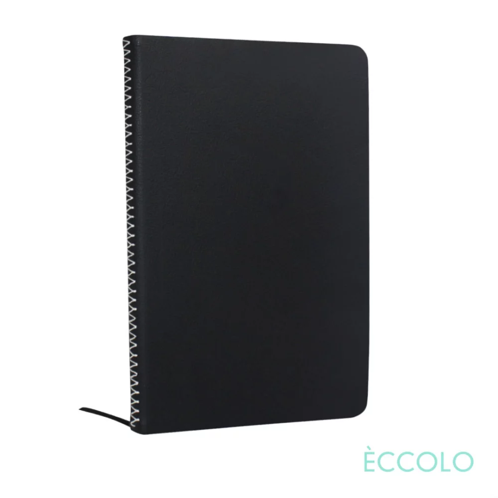 Eccolo® New Wave Journal - (M) 5¾"x8¼" White