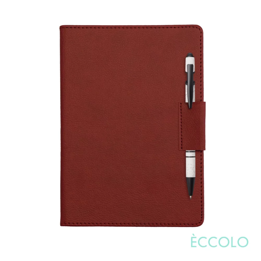 Eccolo® Carlton Journal/Austen Pen/Stylus - (M) 5¾"x8¼" Burgundy