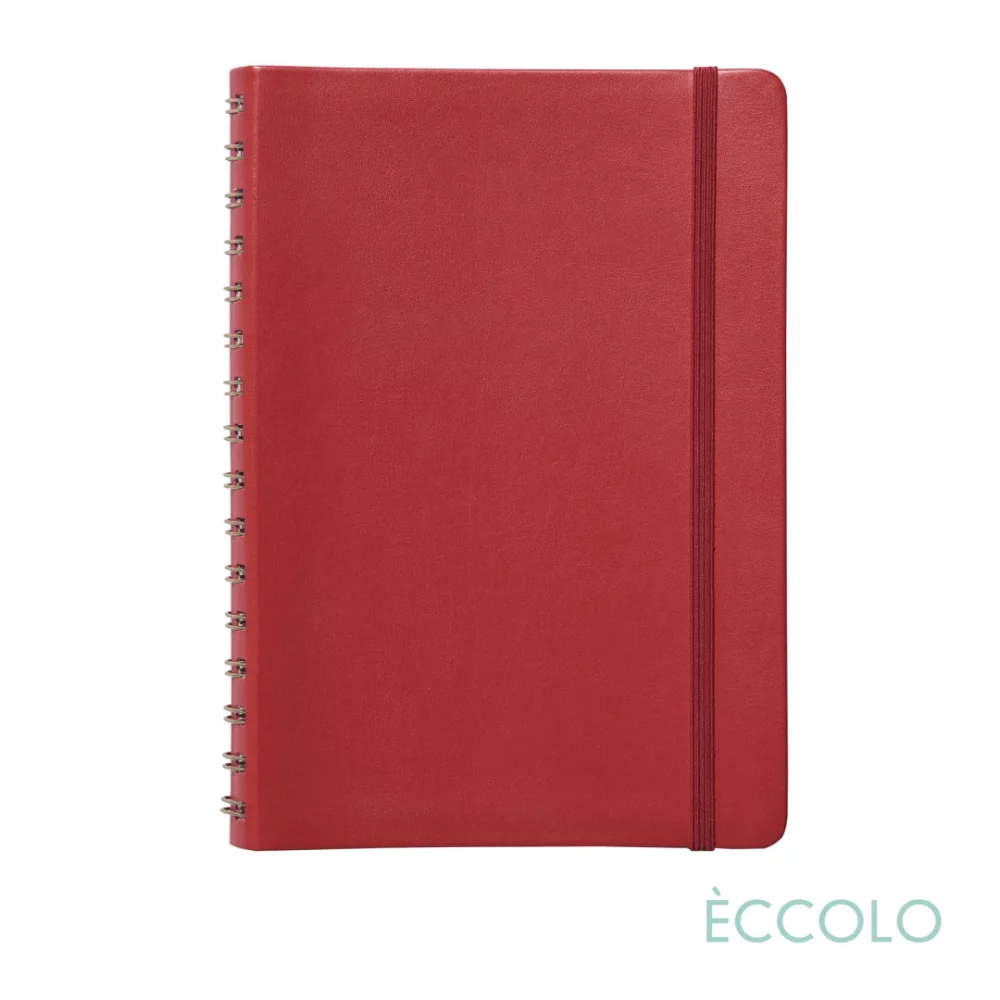 Eccolo® Kabuki Spiral Journal - (M) 6"x8" Red