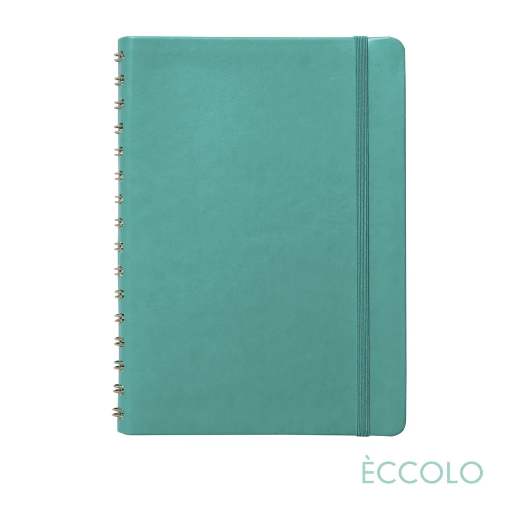 Eccolo® Kabuki Spiral Journal - (M) 6"x8" Turquoise