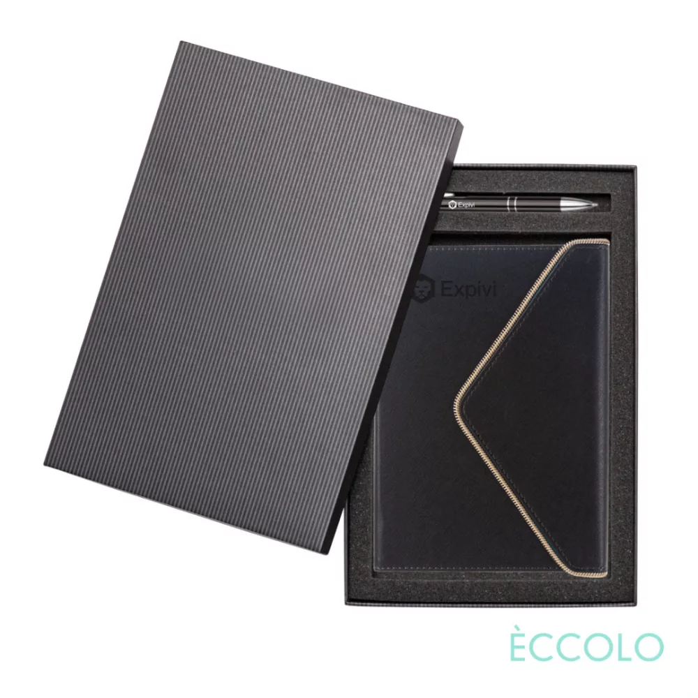 Ensemble cadeau Eccolo® Waltz Journal/Clicker Pen - (M) Noir