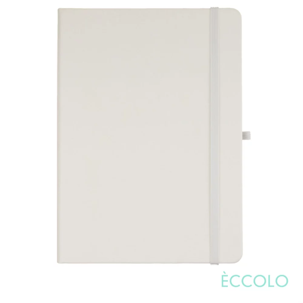 Journal Eccolo® Cool - (L) 7"x9¾" Blanc