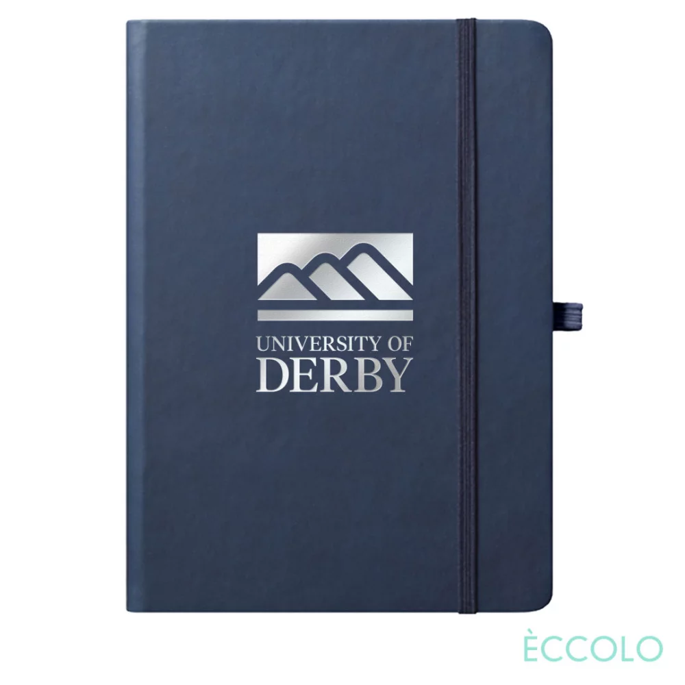 Journal Cool Eccolo® - (L) 7"x9¾" Bleu Marine