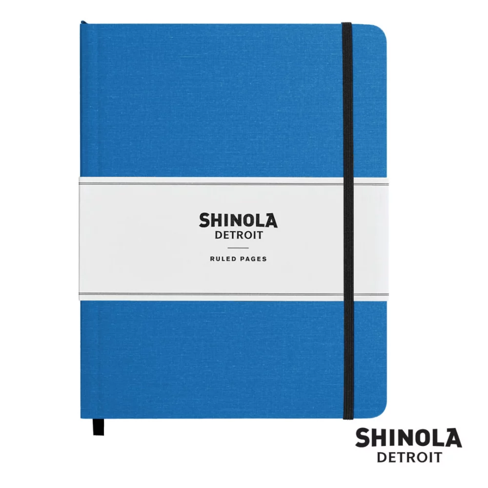 Shinola® HardCover Journal - (L) 7"x9" Cobalt Blue