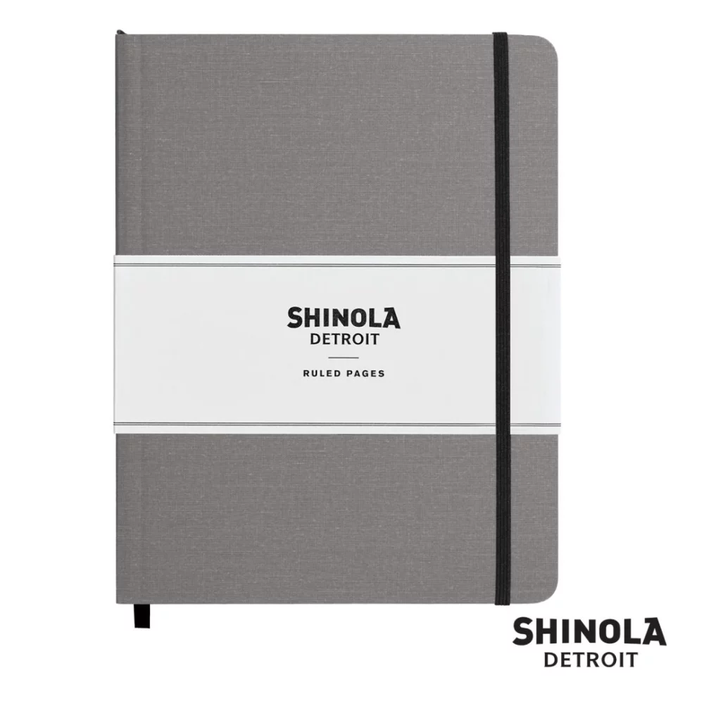 Journal à couverture rigide Shinola® - (L) 7"x9" Gris clair