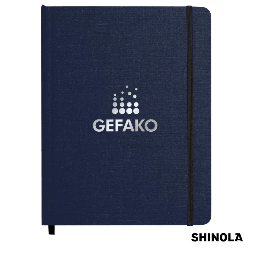 Journal à couverture rigide Shinola® - (L) 7"x9" bleu marine