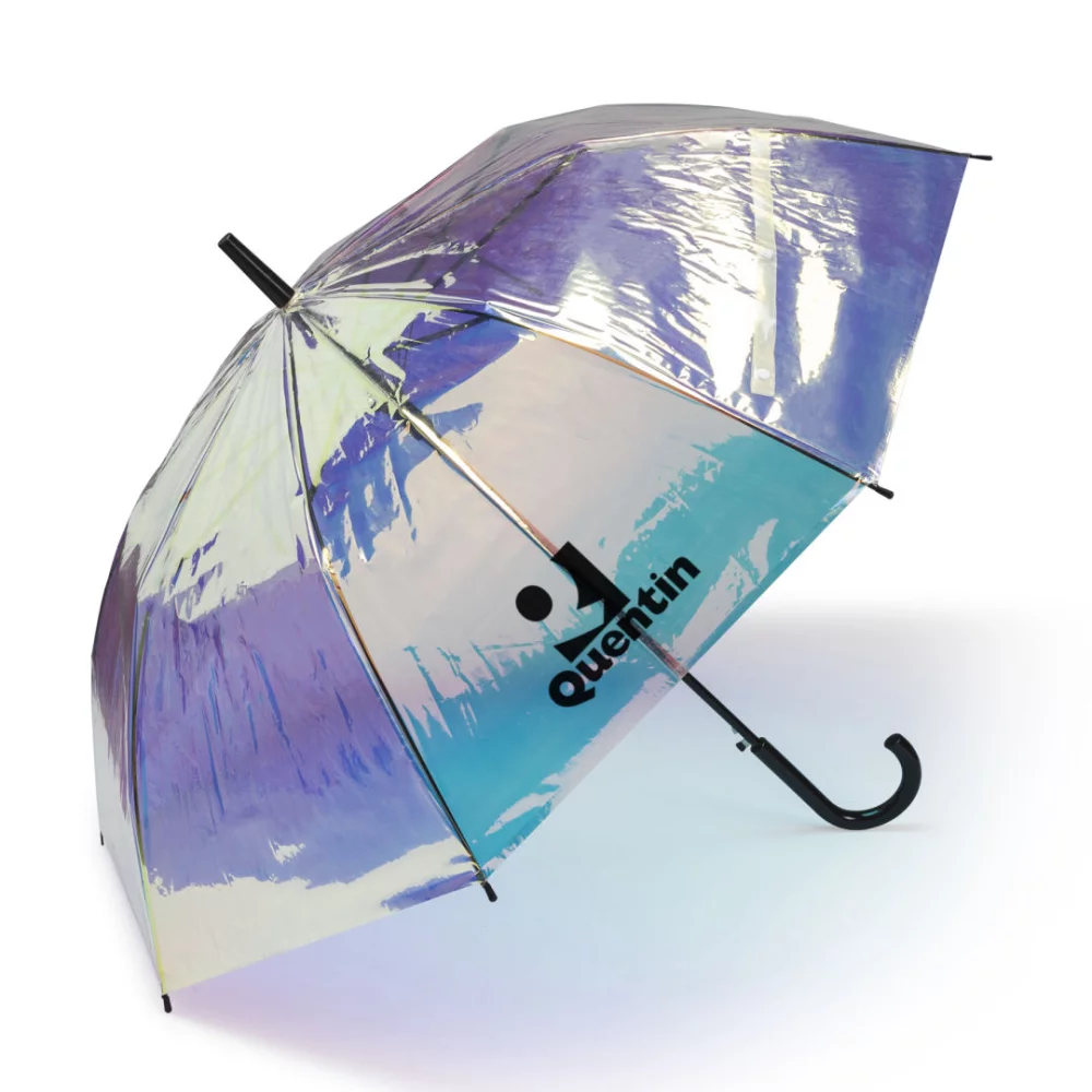 Parapluie iridescent Wordsworth - Noir