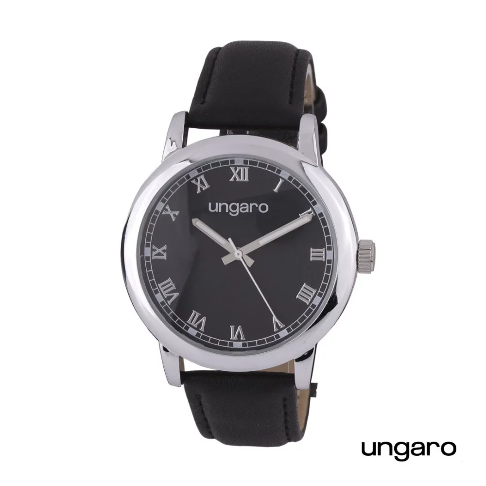 Montre en cuir Ungaro® Primo - Noir