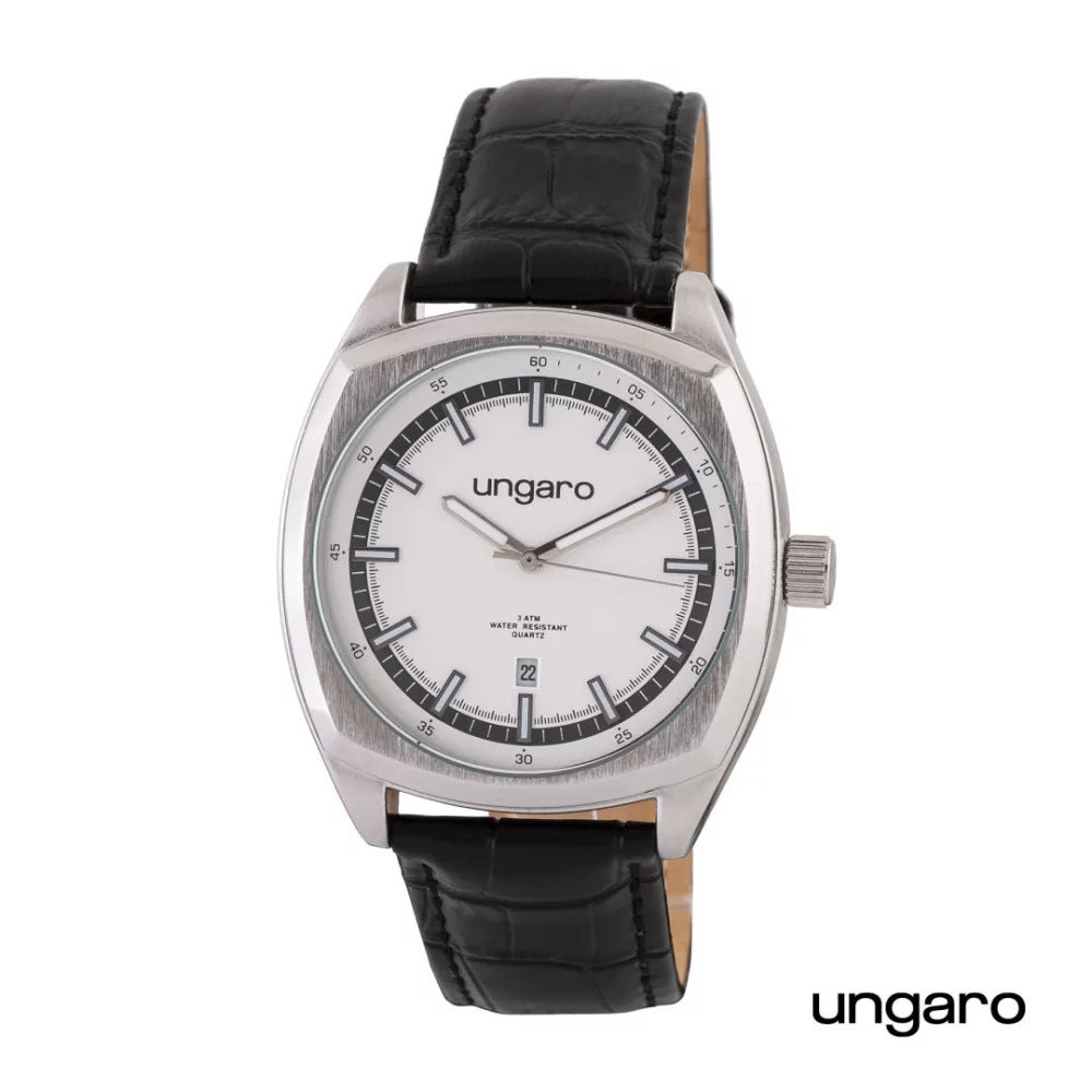Ungaro® Taddeo Date Watch - Chrome
