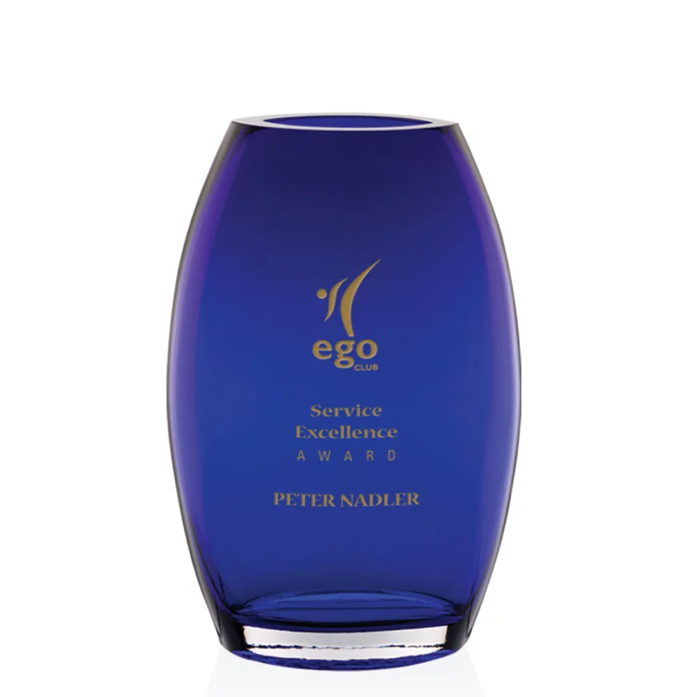Vase ovale Bolton - Cobalt 8"