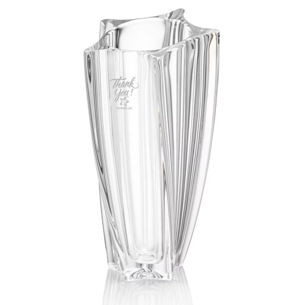 Vase Manzini Barrel - 12" Cristallin