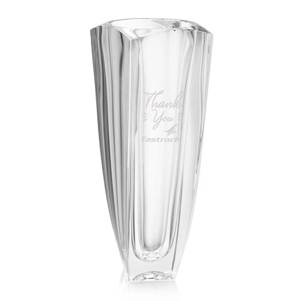 Vase Fiorella - 13" cristallin