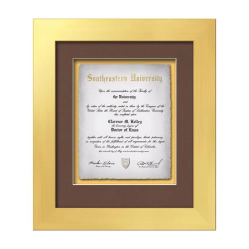 Premier Certificate Cast Paper Vert - Gold 15"x17½"