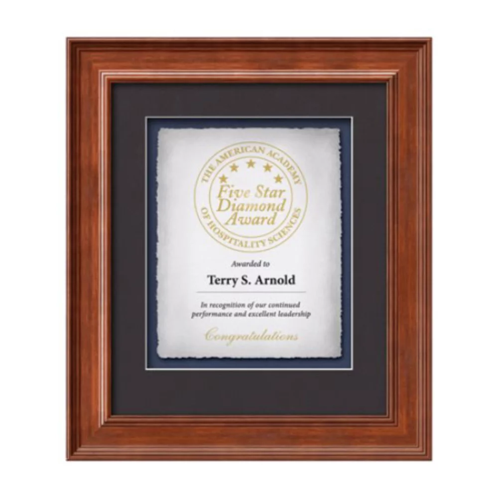 Certificat Calder en papier moulé Vert - Noyer clair 18"x21½"