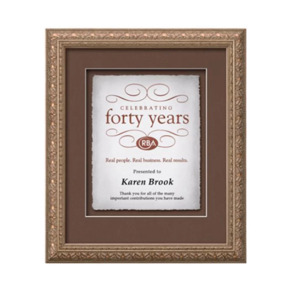 Romagna Certificate Cast Paper Vert - Silver 17"x20½"