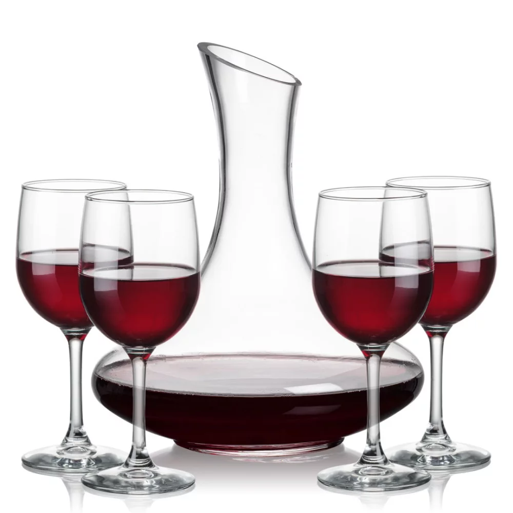 Carafe Kanata et 4 verres à vin Burton