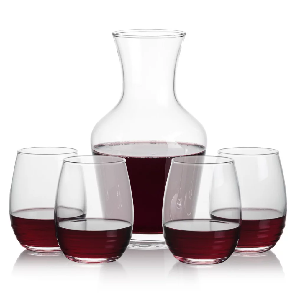 Summit Carafe & 4 Ramira Stemless Wine