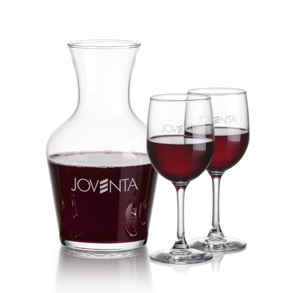 Carafe Summit et 2 verres à vin Burton