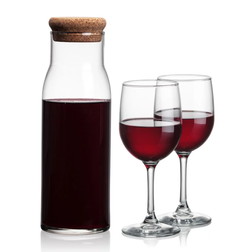 Carafe Aviston & 2 verres à vin Burton