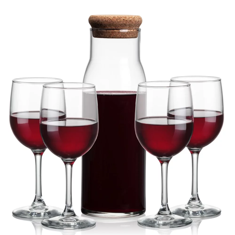 Carafe Aviston & 4 verres à vin Burton