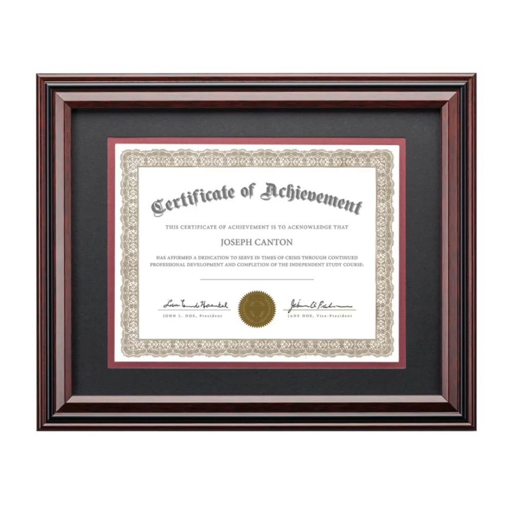 Porte-certificat Keifer - Palissandre 8½"x11"