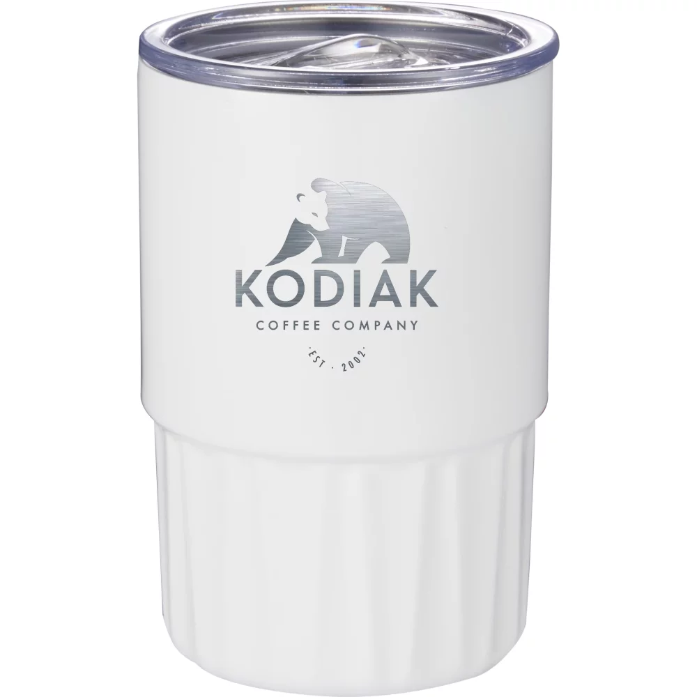 Gobelet isotherme en acier inoxydable recyclé de 16 oz de géométrie élite