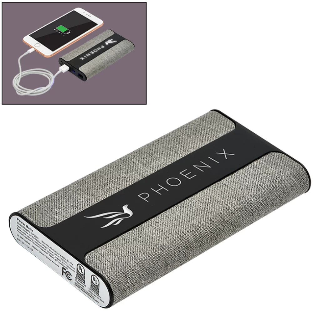 8000 mAh UL Certified Channel Power Bank