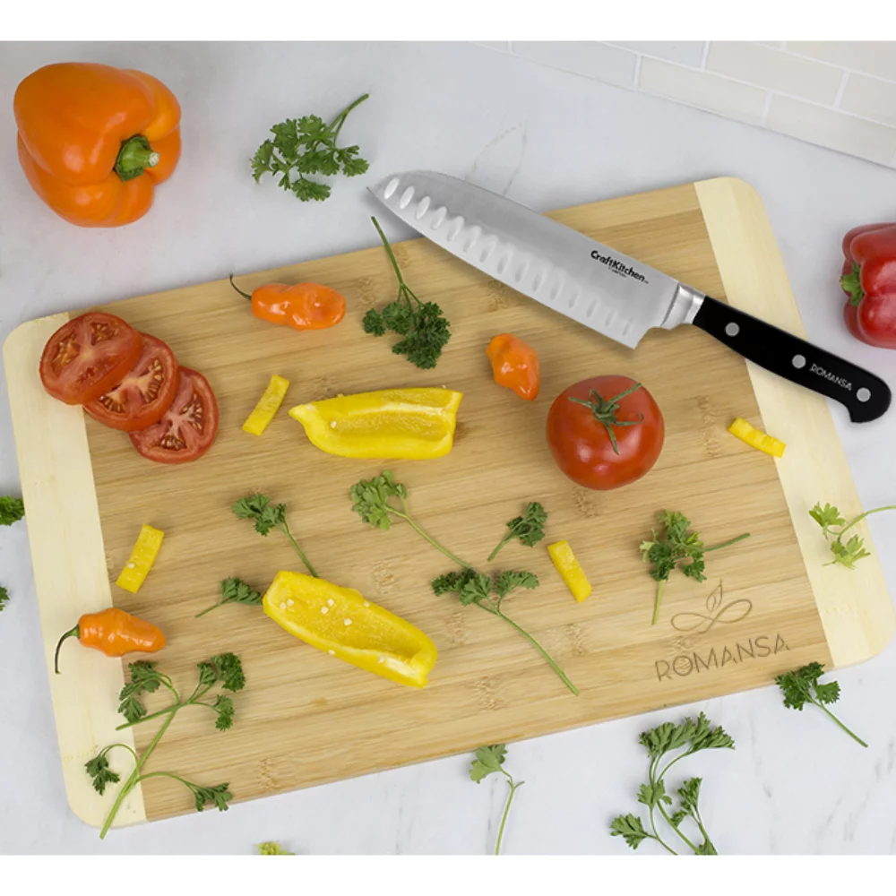 Planche à découper en bambou bicolore Home Basics® 12"x18"