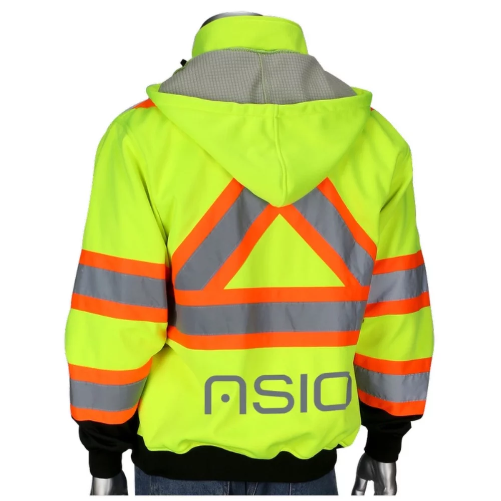 Sweatshirt en polaire à motifs quadrillés à fermeture éclair intégrale et dos croisé bicolore