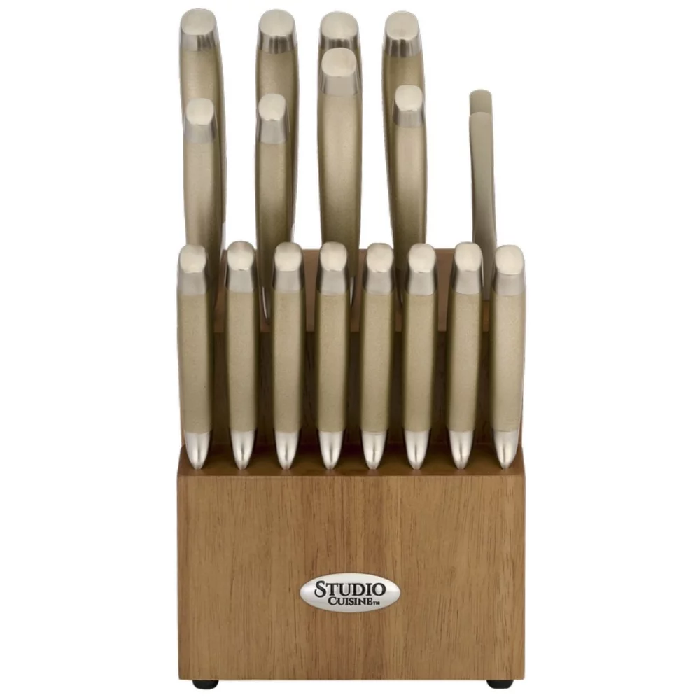 Studio Cuisine™ 18 Piece Peened Knife Block Set