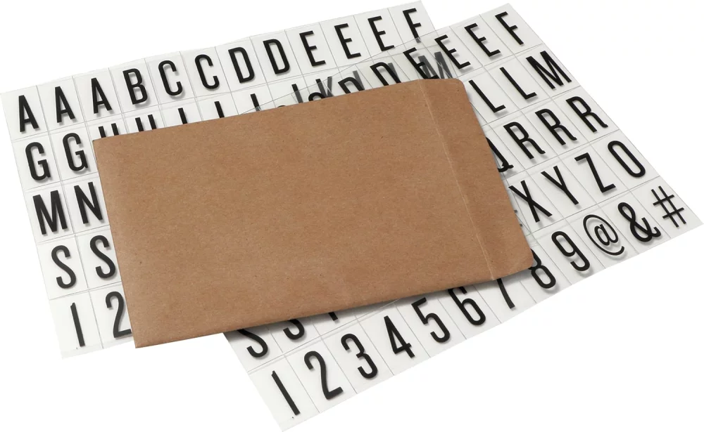 Lettres pour Boîte Lumineuse de Cinéma-Petite