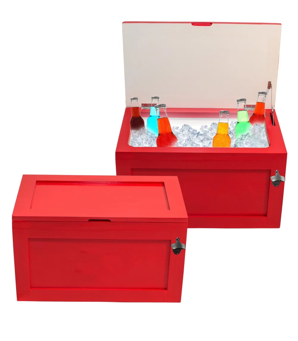 Glacière en bois de 60 litres