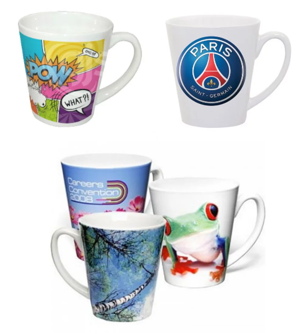 Tasses à latte blanches de 12 oz.