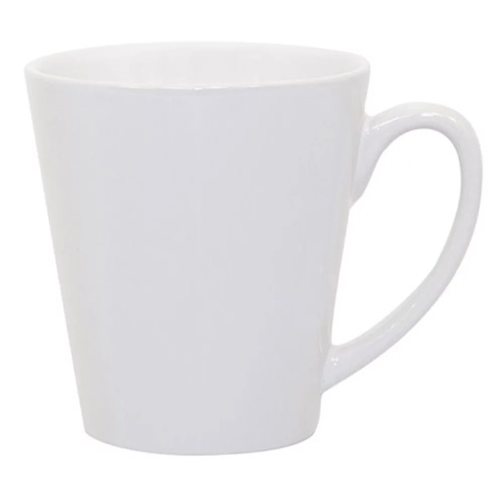 Tasses à latte blanches de 12 oz.