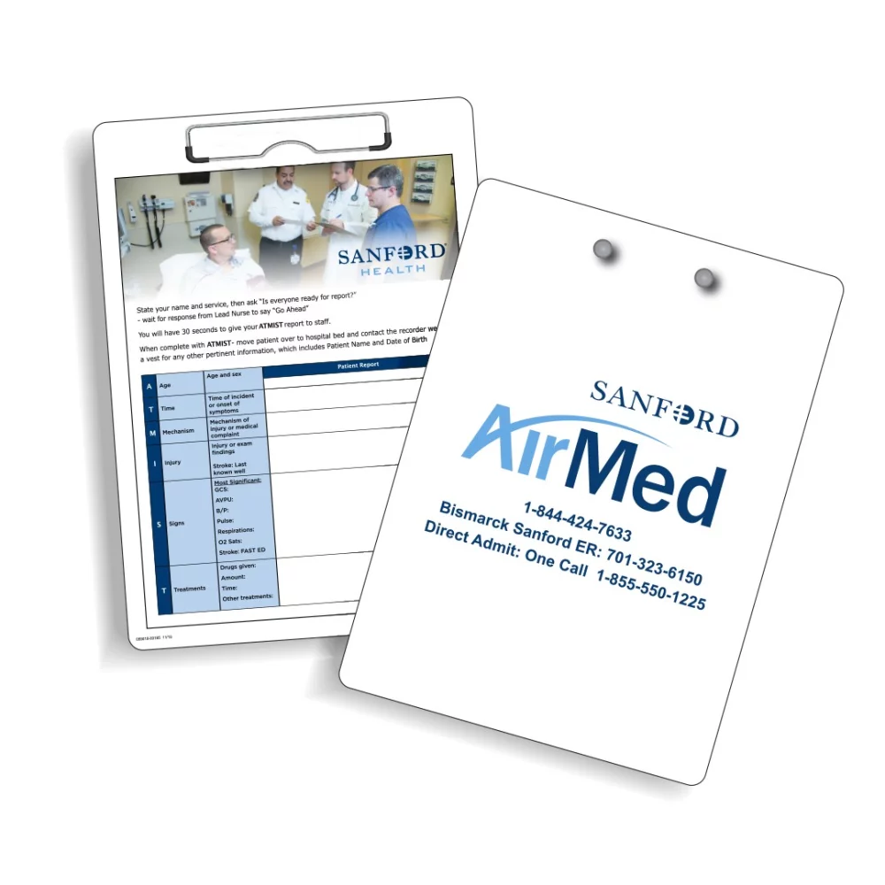 Aluminum 9" x 12.5" Clipboards