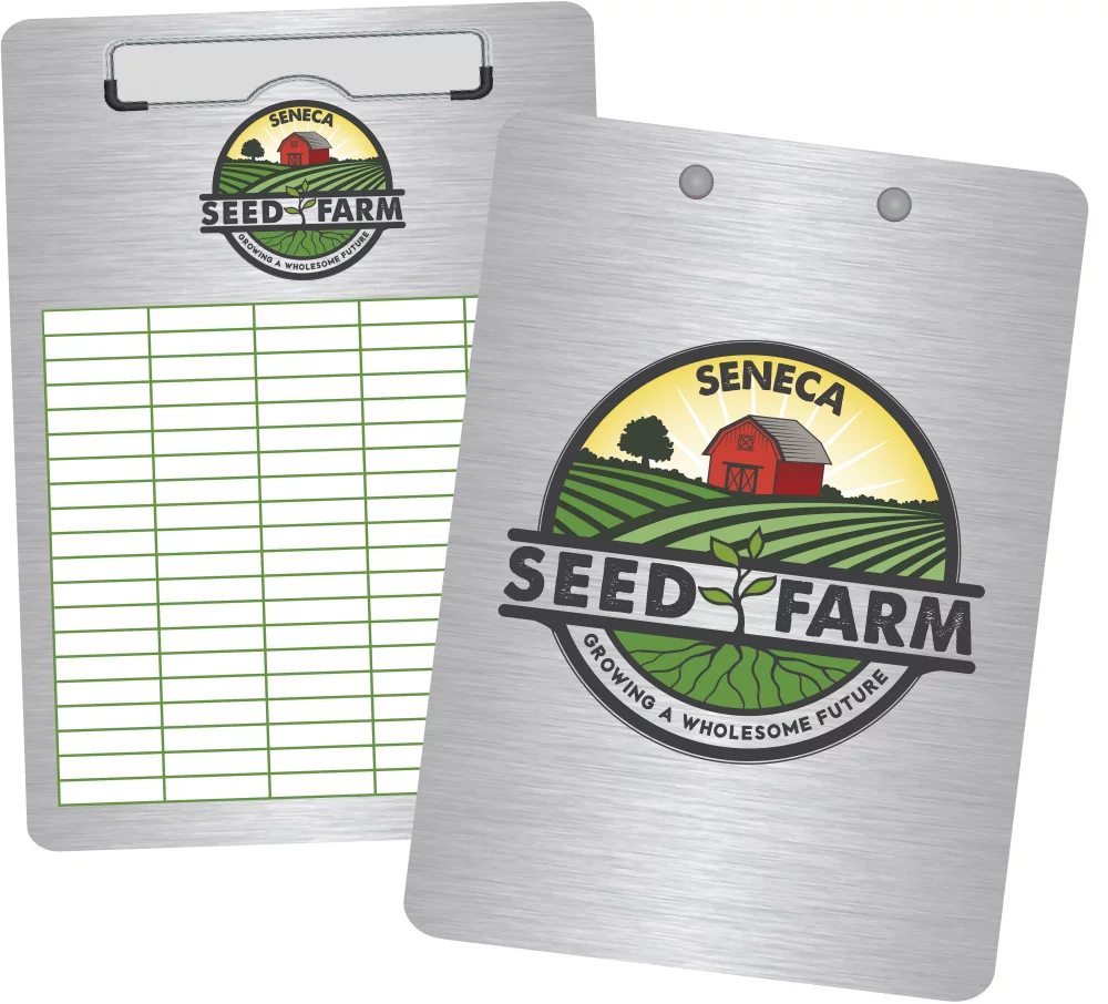 Brushed Aluminum 9" x 12.5" Clipboards