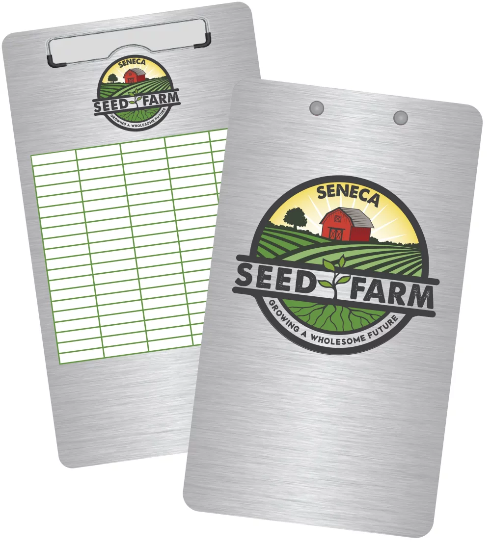 Brushed Aluminum 9" x 15.5" Clipboards