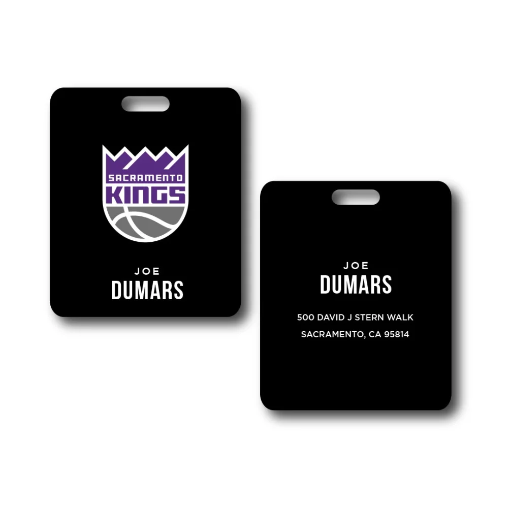 Square Metal Luggage Tag (3" x 3")