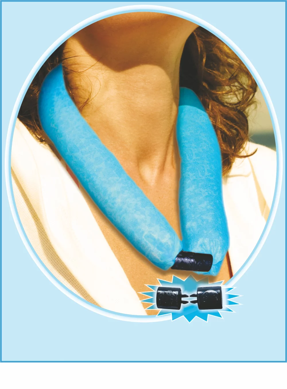 Turquoise CooLooP Active Water Scarf