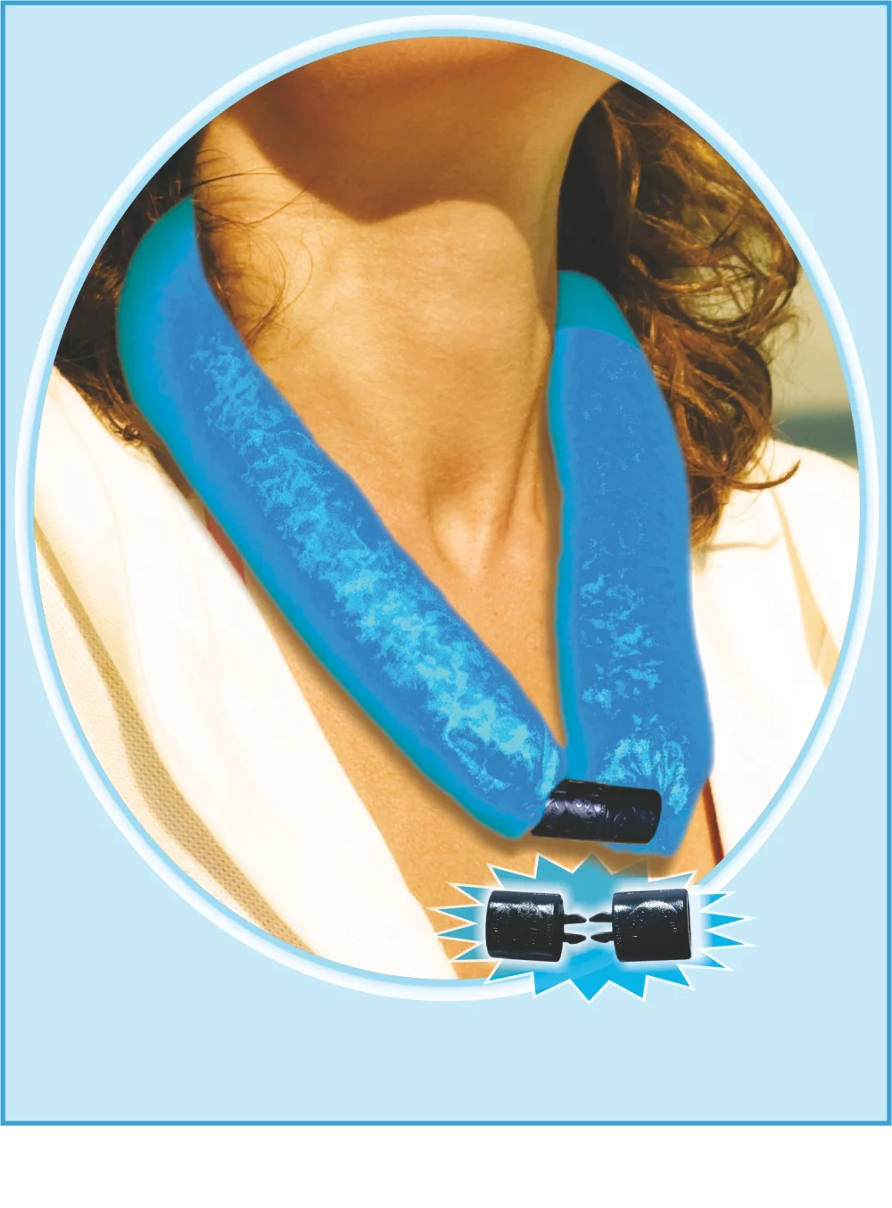 CooLooP Active Water Scarf - Cool Blue