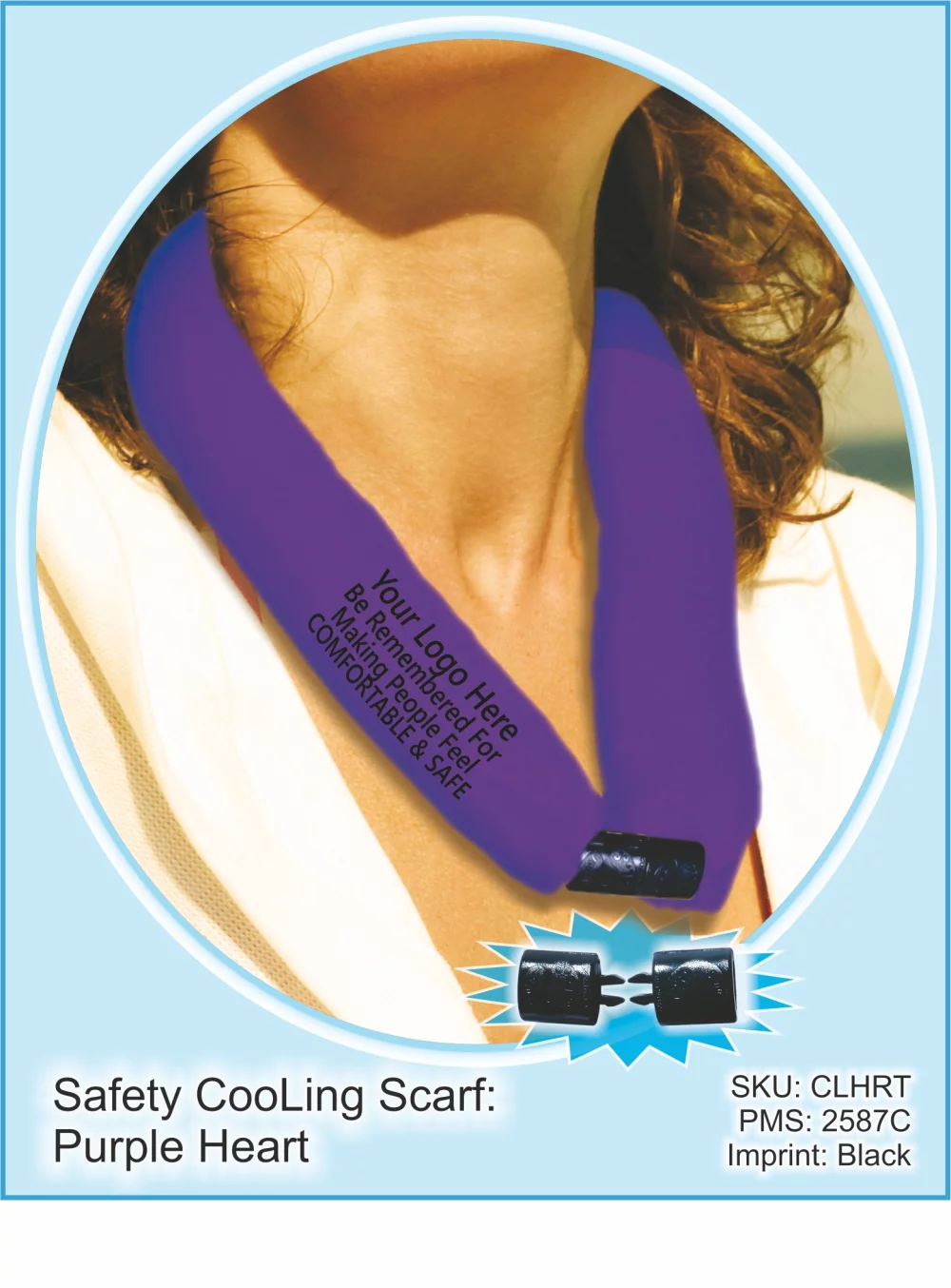 CooLoop Active Water Scarf - Purple Heart