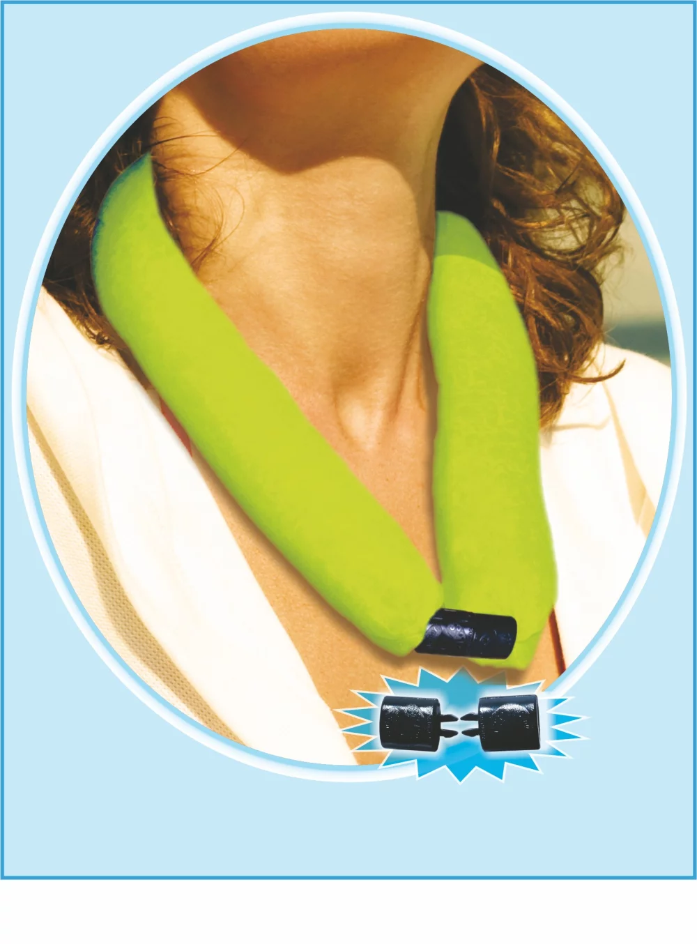 Lime Green CooLooP Active Water Scarf