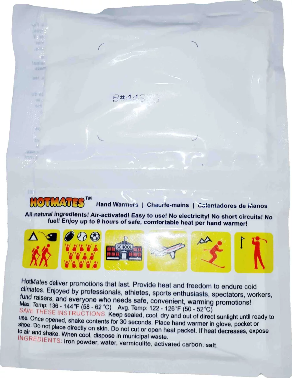 Hotmates Single Use Hand Warmer