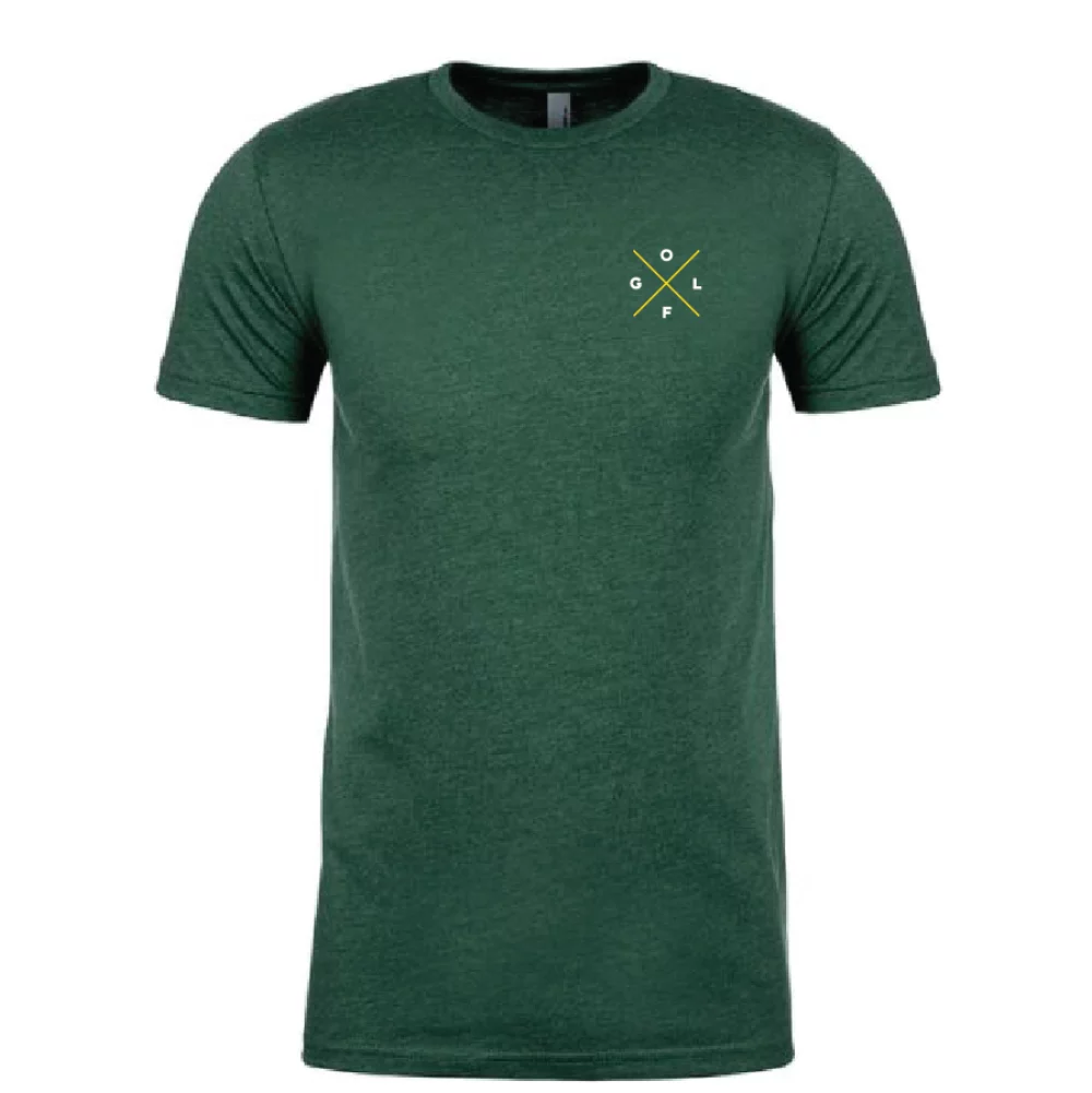 T-shirt de golf croisé TaylorMade® en vert forêt chiné