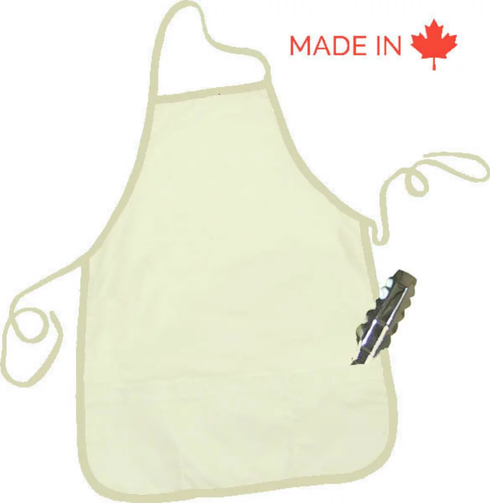 7-8 Oz Natural Cotton 20'' X 28'' Apron With Pockets